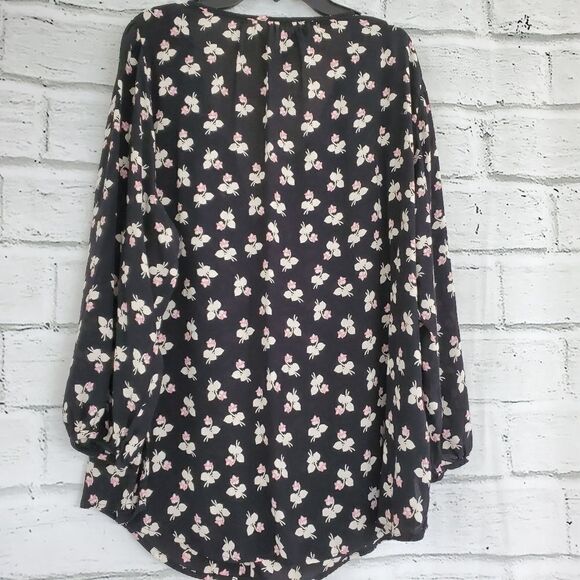 Sanctuary alia button up floral print rayon top - Picture 3 of 8